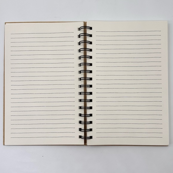 Rae Dunn TRAVEL Compass Spiral Notebook (Black/Kraft) - Picture 4 of 7